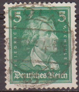 Alemania 1924 Scott 352 Sello º Friedrich von Schiller 5 Pf Deutsches Reich Allemagne Duitsland Germania Germany Alemagne Deutschland